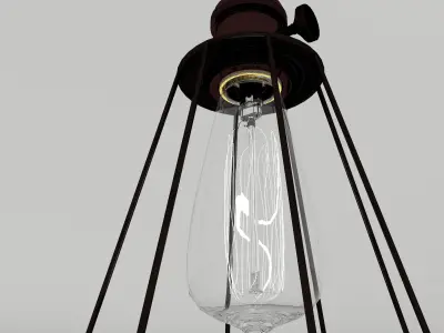 Industrial pendant lamp 1 3D model