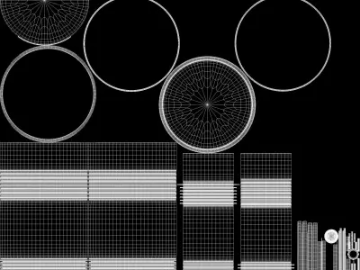 Oil Barrel Low-poly 3D model 14