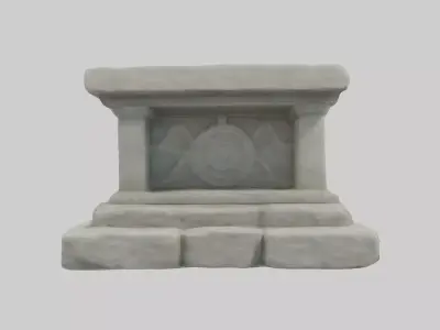 Stonealtar Model Low-poly 3D model