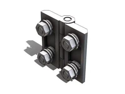 Dobradica Zamak Tasco 91473 Hinge 3D model