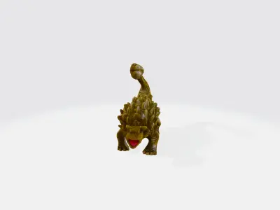 Dinosaur 3d model Low-poly 3D model