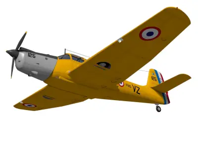 Morane-Saulnier MS770 Alcyon 3D model