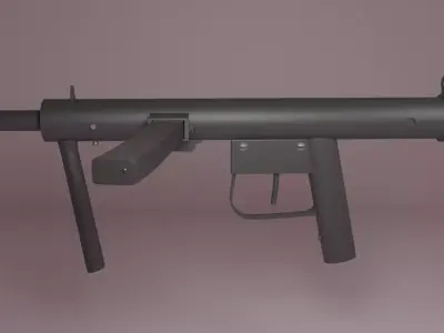 Improvised Sten Gun 3D model