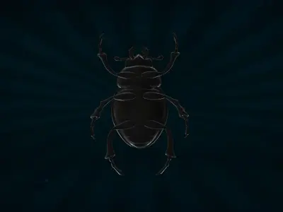 BUGS-001 Scarab Low-poly 3D model