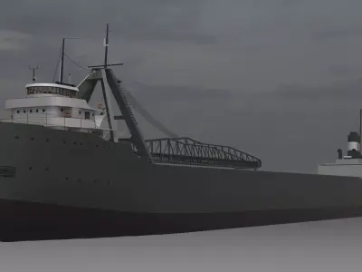 SS Carl D Bradley 3D model
