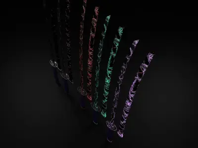 Overloaded Katanas 3D model