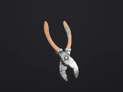 Used Cable Cutter PBR  Free low-poly 3D model