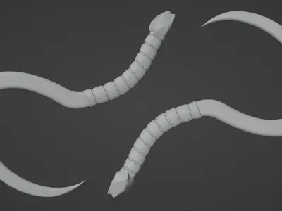 Cronus Sickle - Blue 3D model