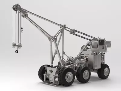 Carrier Tilly Aircraft Carrier Crash Crane 3D Model 1 35 1 87 3D print model