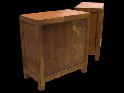 Chinese Furniture Low-poly 3D model