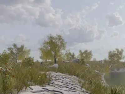 Village In Nature 3D model