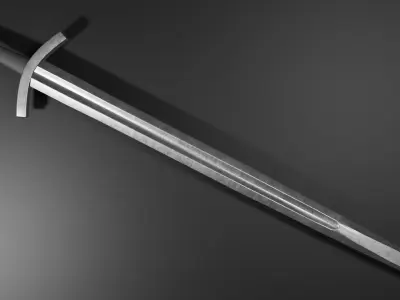 Romanian Medieval sword Low-poly 3D model