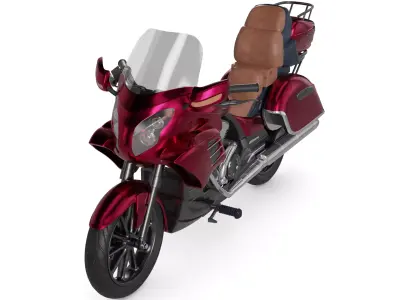 Touring Motorcycle 3D model