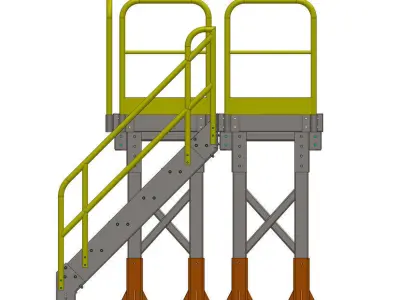 Plataforma Low-poly 3D model purchase