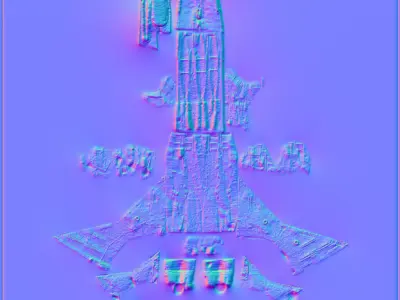 F15 Airfighter Low-poly 3D model