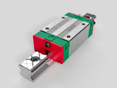 linear guide 3D model by jwzg1992