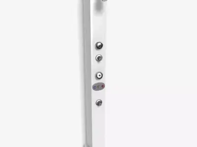 Shower Panel Nozzle And Controls 3D model