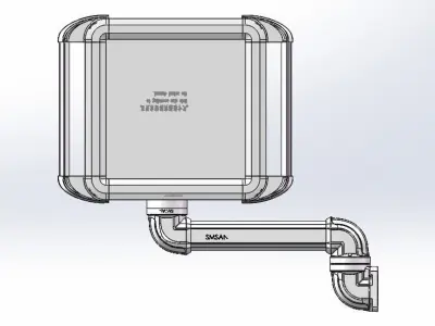 CNC machinemechanical oxButton box 3D model