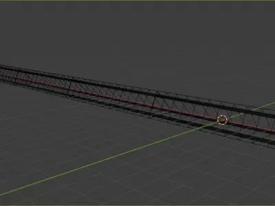 Sci-fi Tunnel Free low-poly 3D model