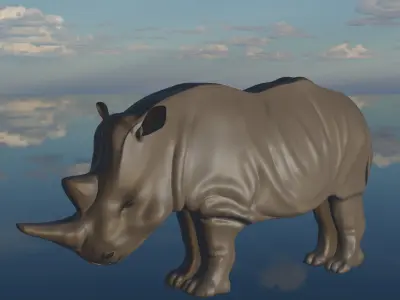 Rhinoceros rhino 3D model