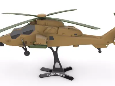 Eurocopter EC665 Tiger - High Detail 3D print model