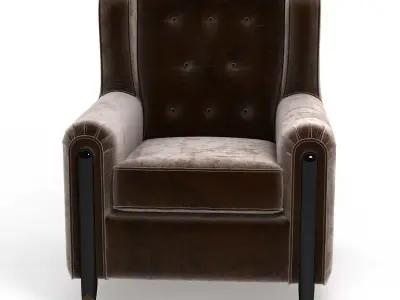 Branly Arm Chair by Jean De Merry 3D model