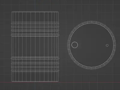 Oil Barrels  Low-poly 3D model purchase