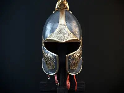 Dragon Helm and Dragon Sword 3D model