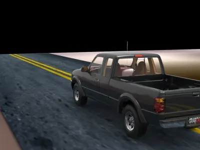 KingCab ford pickup truck Free 3D model