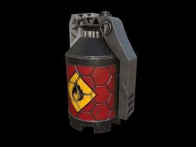 Grenade TypeA Low Poly Low-poly 3D model