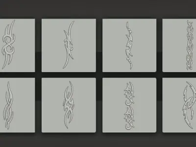 Stylized Dragon Alphas Texture