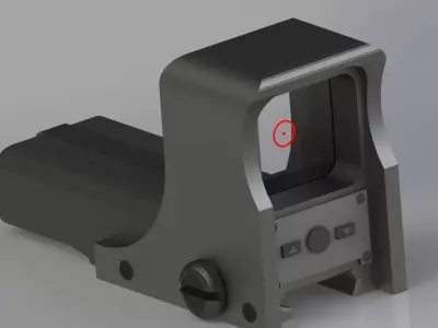 Holographic Sight For 22mm Rail 3D model