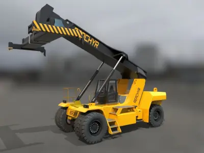 Reach Stacker Low-poly 3D model