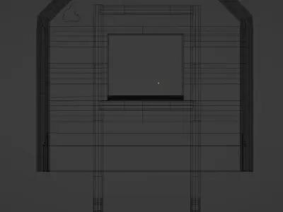 Semi Truck Back Rack Low-poly 3D model