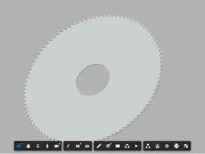 circular saw blade Free 3D print model