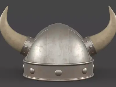 Viking Helmet 3D model 11