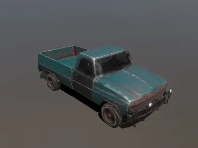 Old Truck 3D model get