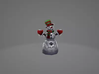 Snow man 3D model