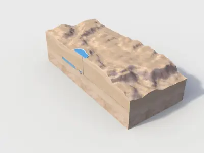 Pumped Storage Hydro Electric Power Plant 3D model purchase