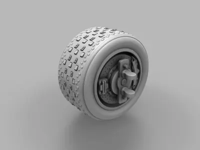 Wheel Buggy 3D model