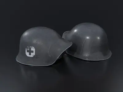 M1918 Swiss army helmet Free low-poly 3D model