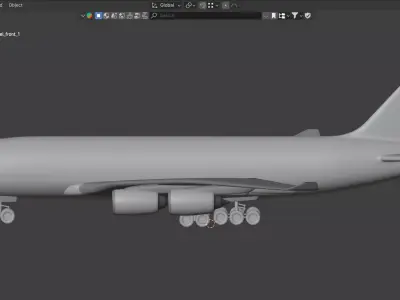 Airbus A380-800 Aircraft 3D model purchase