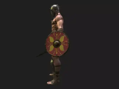 Gladiator Low-poly 3D model purchase