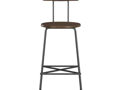 Anna Stool Iron 3D model