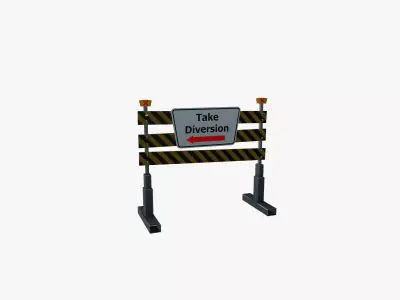 Take diversion Board Low-poly 3D model