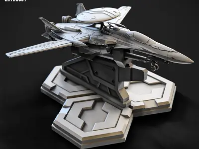 RXG-25 Fighter 15mm Scale 3D print model