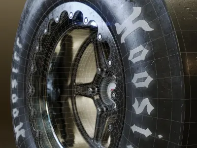 Hoosier racing wheels 3D model
