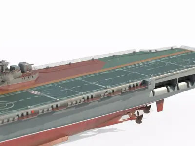 Modern Weapon Aircraft Carrier 3D model
