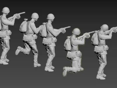 Russian soldiers 3D print model purchase