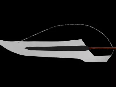 TENSA ZANFETSU SWORD MODEL  Low-poly 3D model